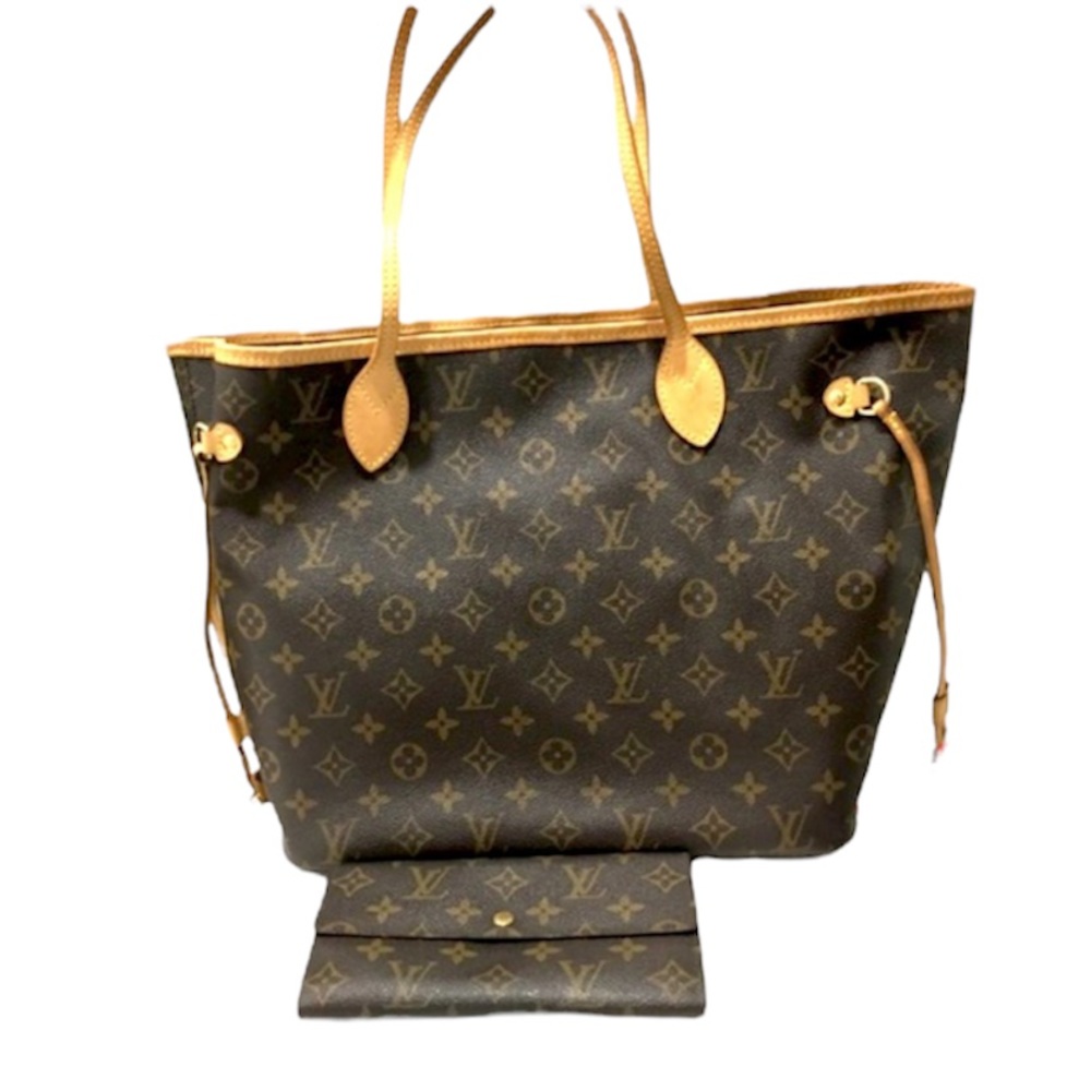 💎💯Authentic💯💎 set of Mono Neverfull MM and Sarah Long Wallet